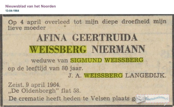weissberg-niermann.-1964